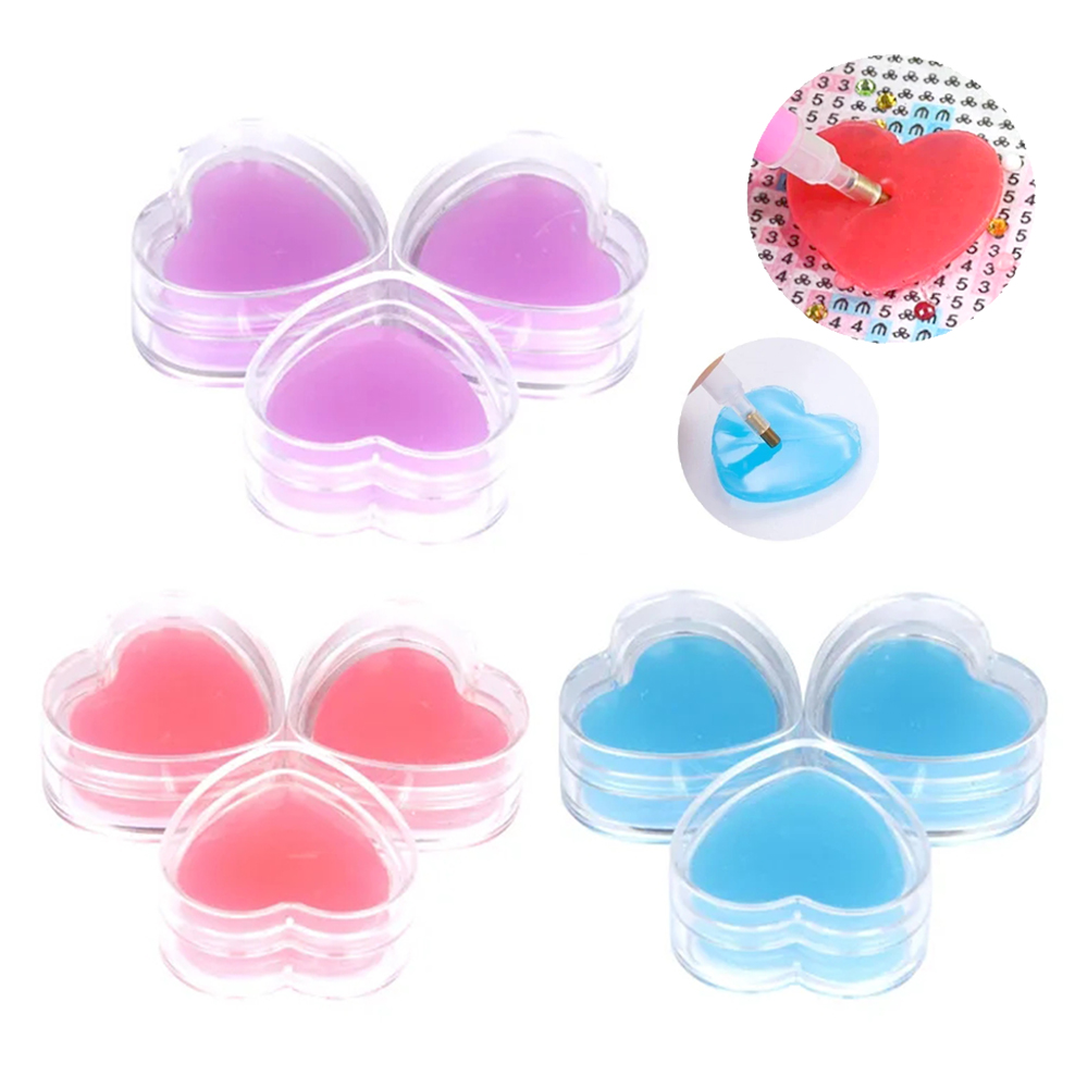 3/6pcs Heart-Shape Diamond Pai - Embroidery Art review and price