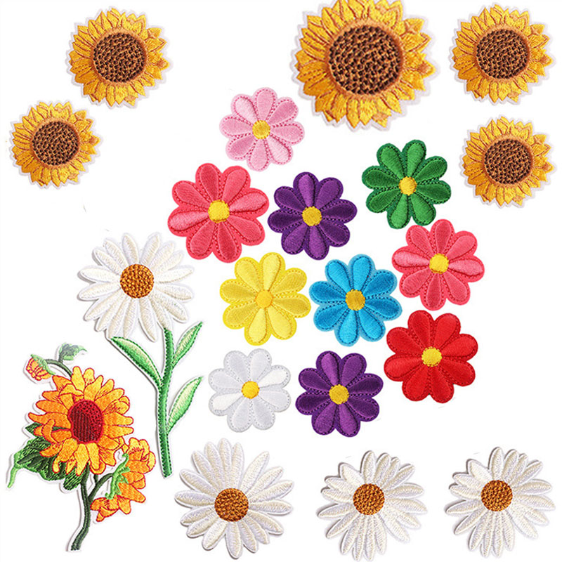 2-10Pcs Flower Iron on Patches - Embroidery Daisy Flower review and price