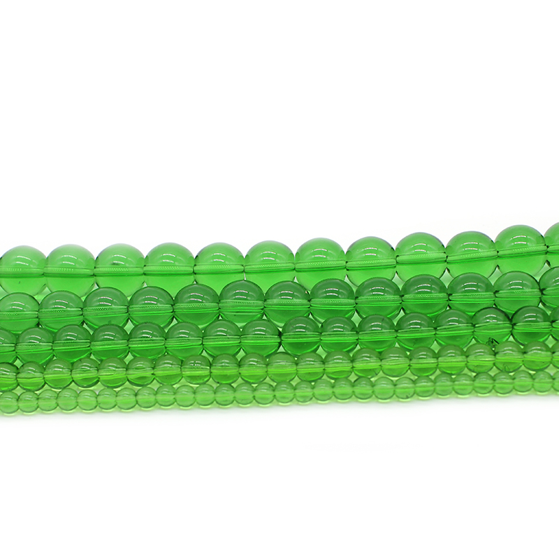 Natural Stone Smooth Green Gla - Embroidery Glass Beads review and price