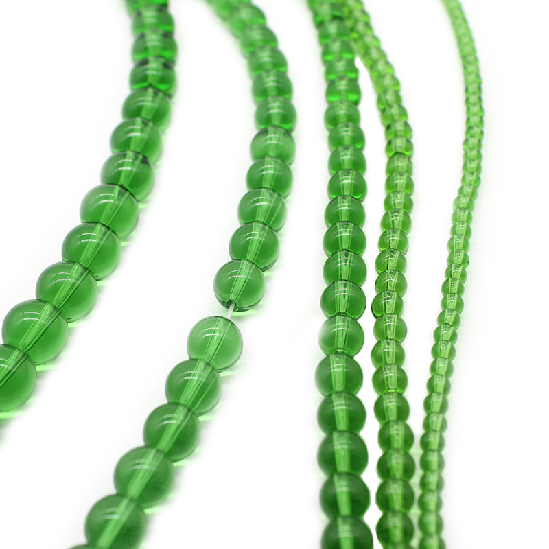 Natural Stone Smooth Green Gla - Embroidery Glass Beads review and price