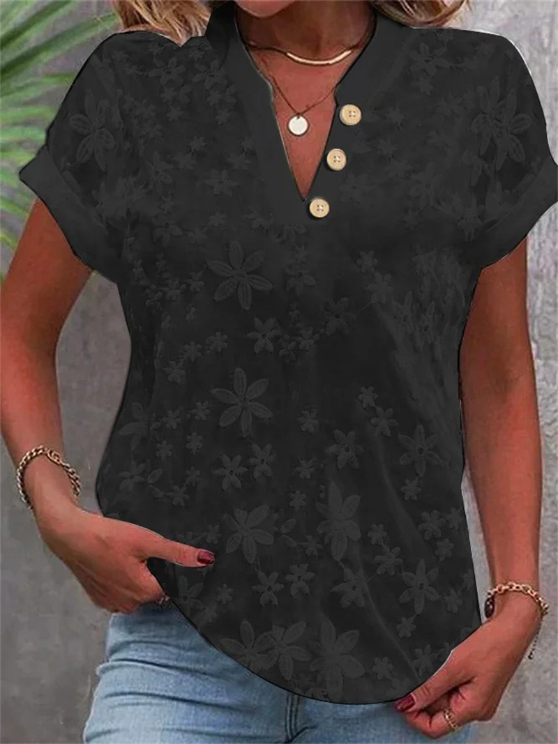 Summer Women White Floral Embr - Embroidery Blouse review and price