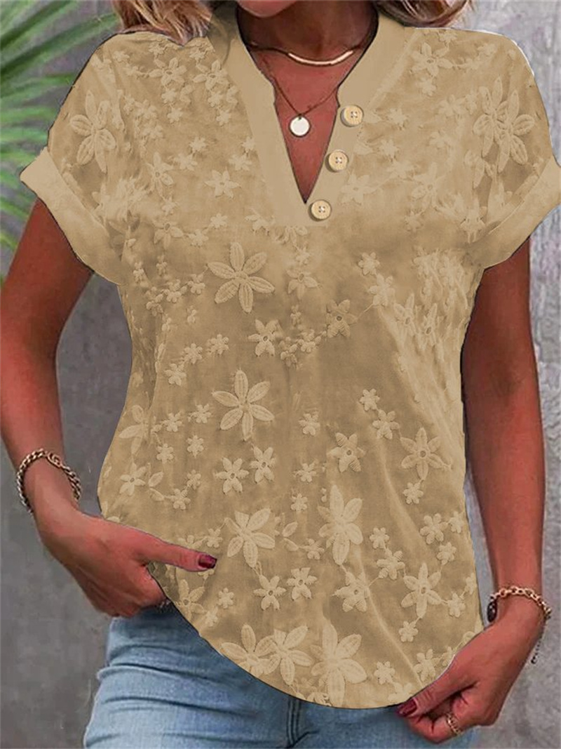 Summer Women White Floral Embr - Embroidery Blouse review and price