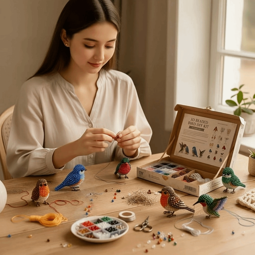 Handmade DIY Animal Bead Embro - Embroidery Kit Set review and price