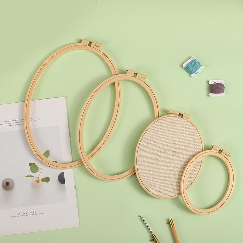 Imitation Bamboo Plastic Oval  - Embroidery Zone review and price