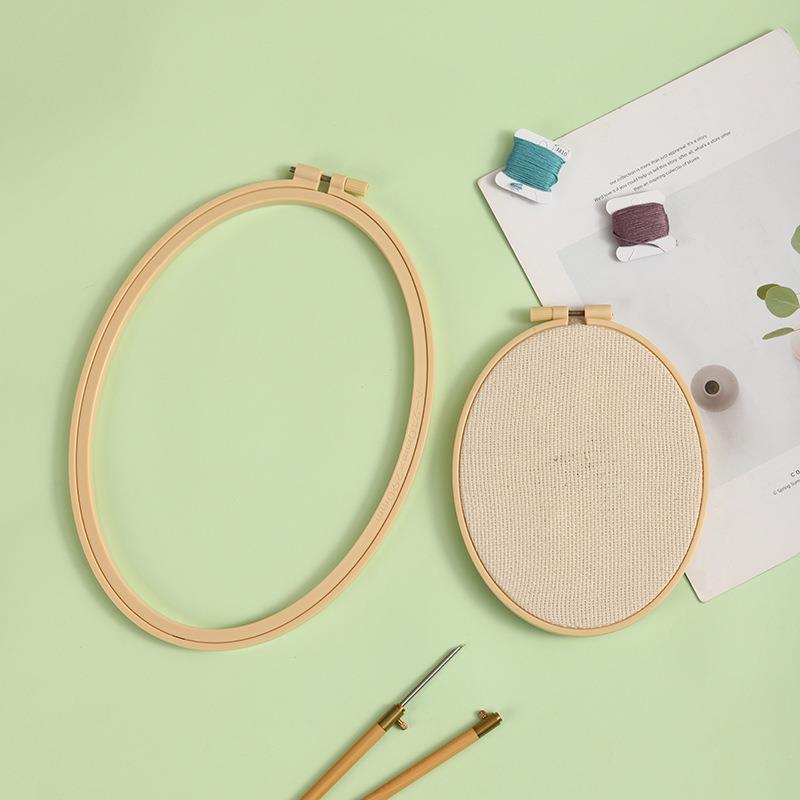 Imitation Bamboo Plastic Oval  - Embroidery Zone review and price