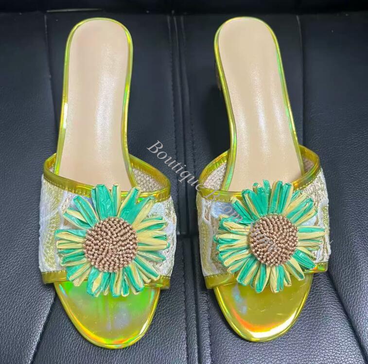 Bright Sunflower Floral Embroi - Embroidery Flower review and price