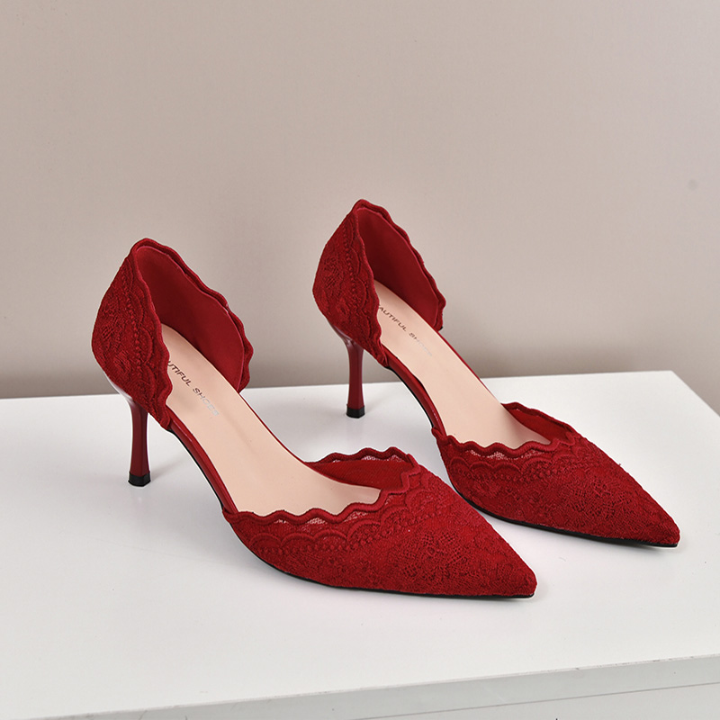 Luxury Red White Lace Embroide - Embroidery Red review and price