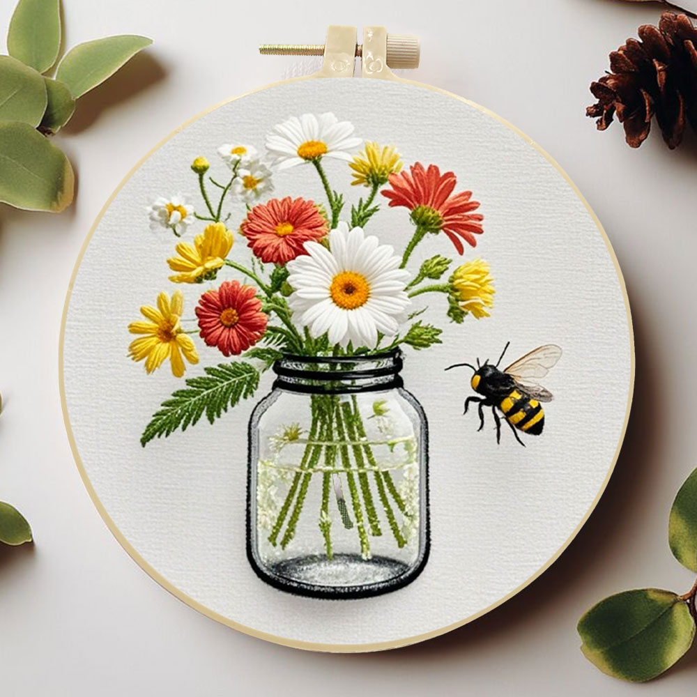 1PCS Diy Embroidery Kits Daisy - Embroidery Daisy Flower review and price