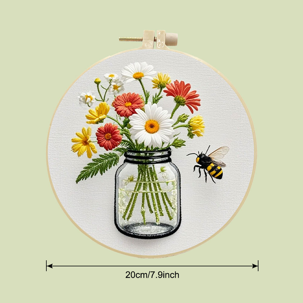 1PCS Diy Embroidery Kits Daisy - Embroidery Daisy Flower review and price