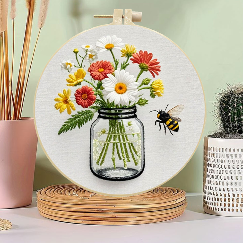 1PCS Diy Embroidery Kits Daisy - Embroidery Daisy Flower review and price