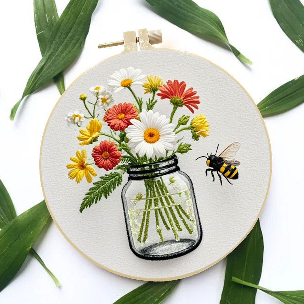 1PCS Diy Embroidery Kits Daisy - Embroidery Daisy Flower review and price
