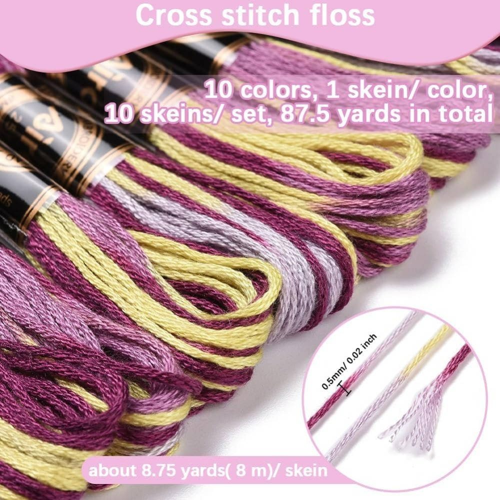 6 Strands Purple Variegated Em - Embroidery Threads review and price