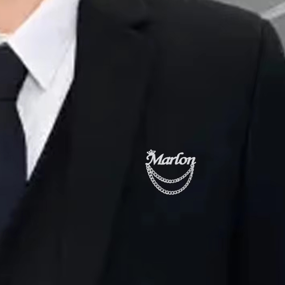 Personalized Name Brooch Custo - Embroidery Names review and price