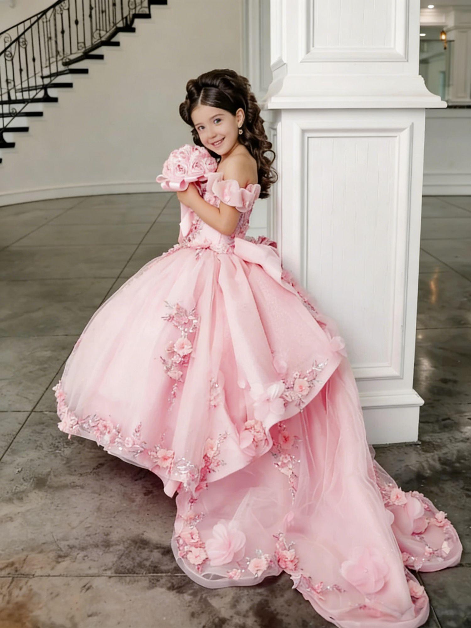 Girl Gown Flower Girl Dress fo - Embroidery Glass Beads review and price