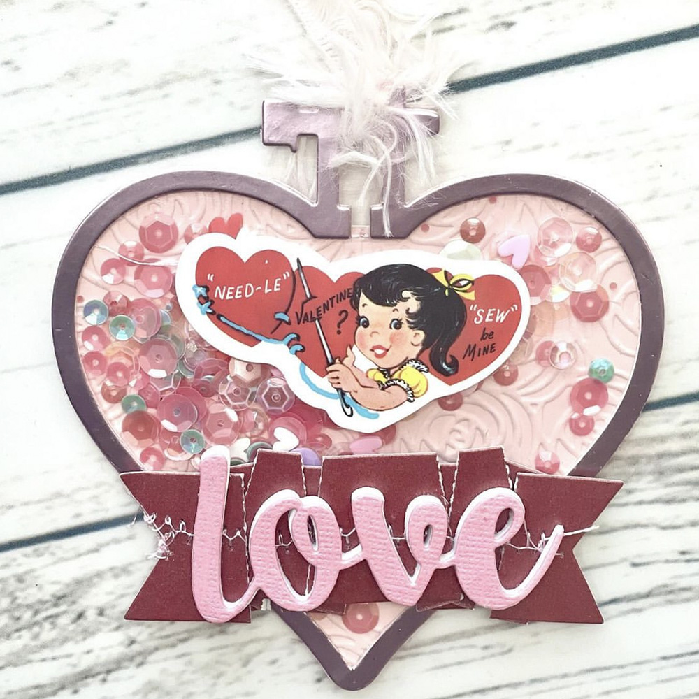 KSCRAFT Heart Embroidery Hoop  - Embroidery Zone review and price