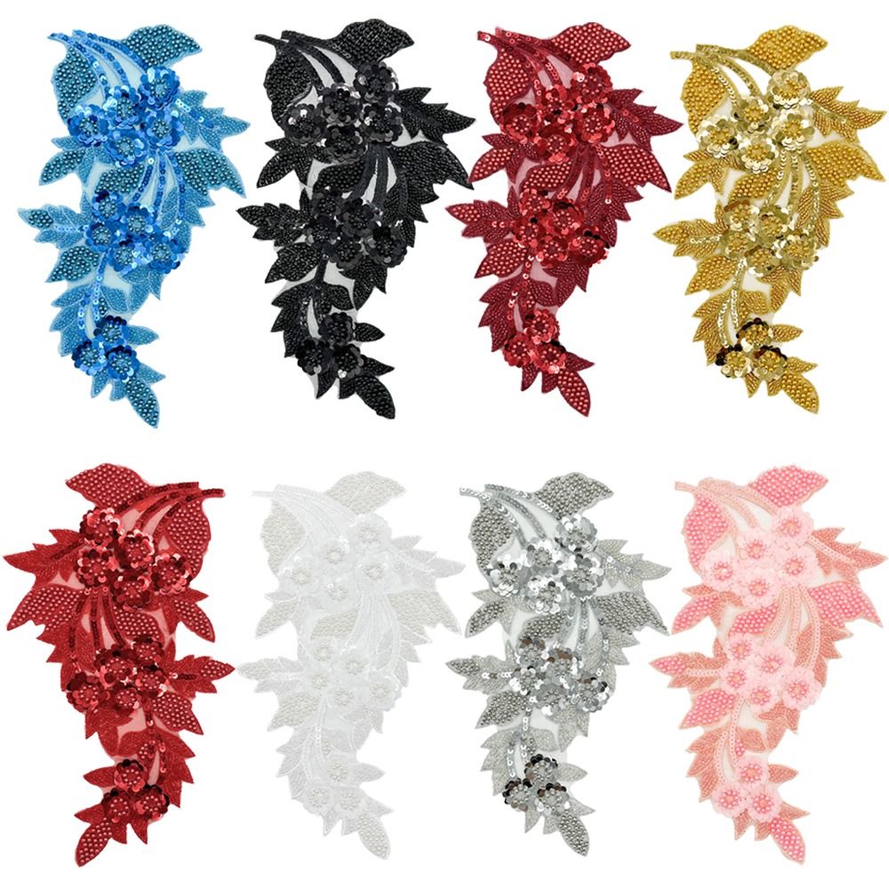 Fashion 3D Sequin Flower Patch - Embroidery Patches review and price