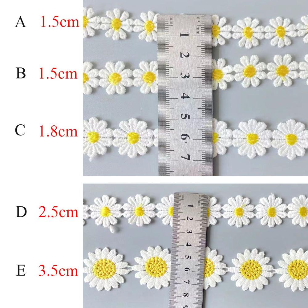Beautiful White Embroidered Da - Embroidery Daisy Flower review and price