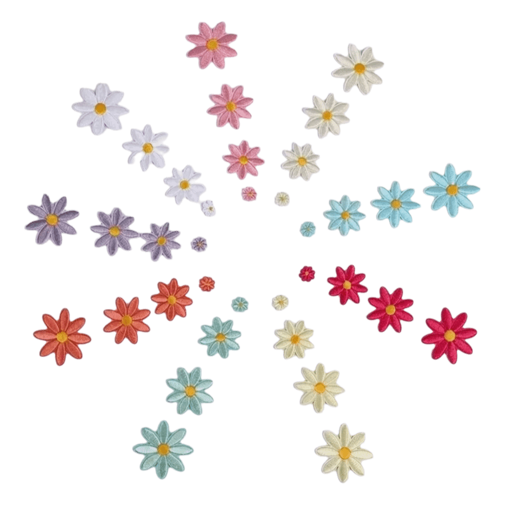 36Pcs Floral Pattern Daisy Flo - Embroidery Daisy Flower review and price
