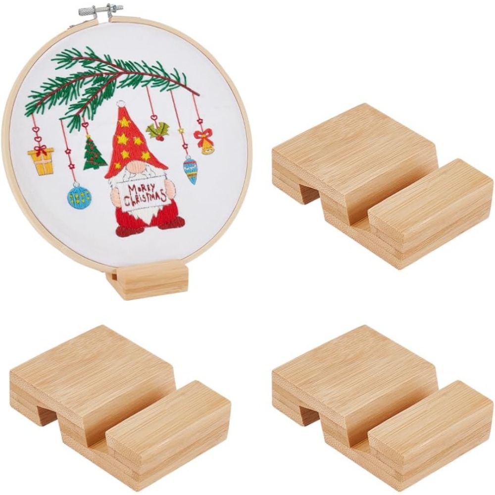 4Pcs Embroidery Hoop Wooden Ba - Embroidery Zone review and price