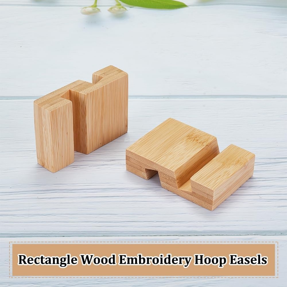 4Pcs Embroidery Hoop Wooden Ba - Embroidery Zone review and price