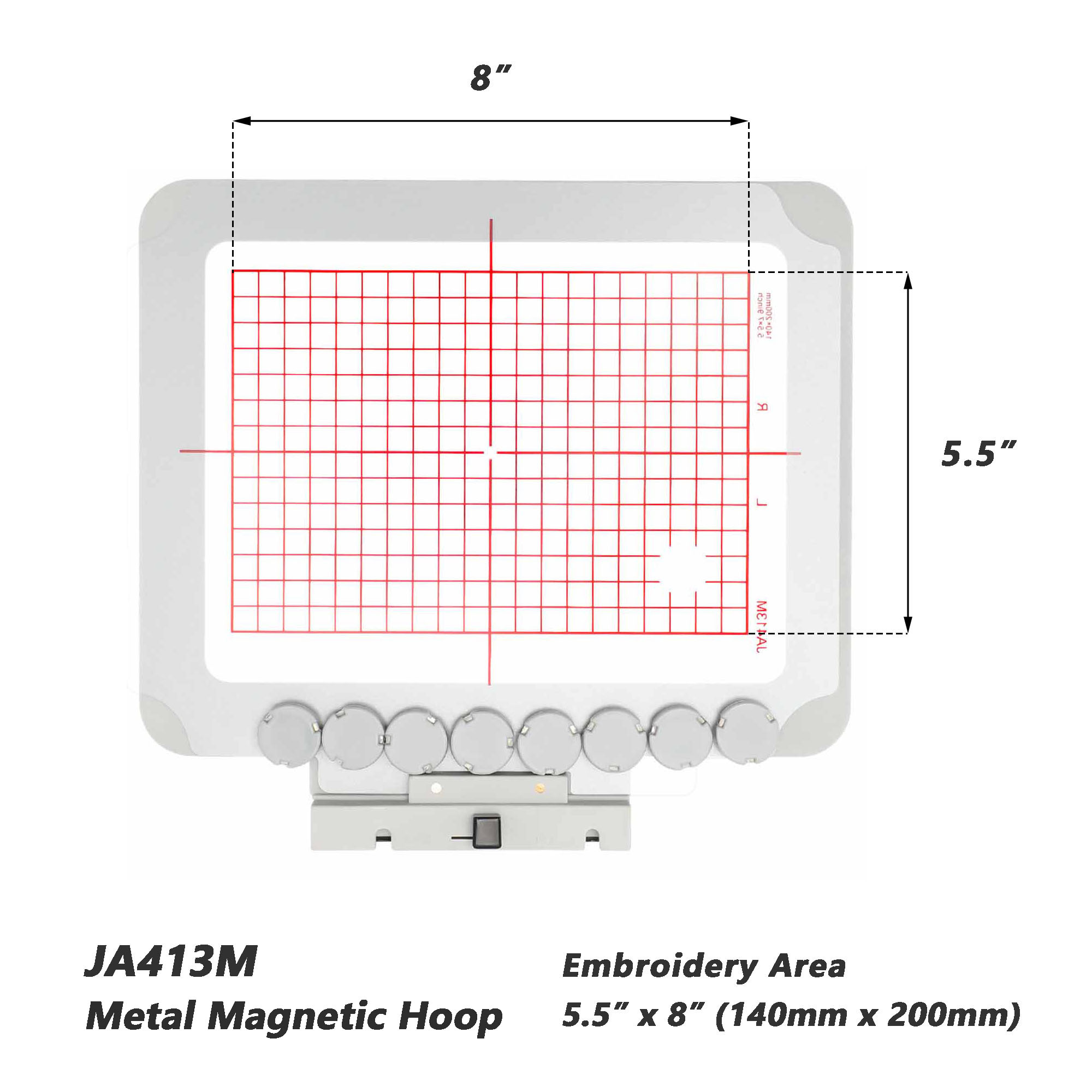 Magnetic Hoop for Janome MC 50 - Embroidery Zone review and price