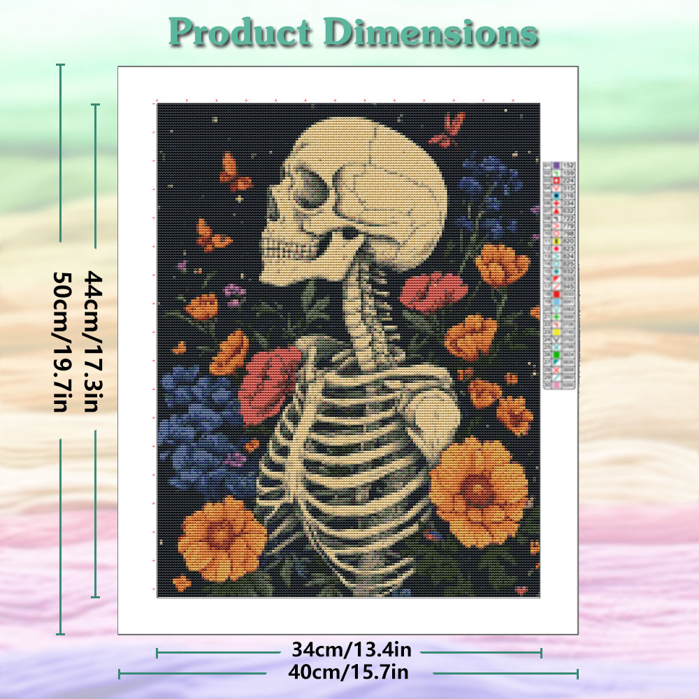 11CT Daisy Skeleton Cross Stit - Embroidery Daisy Flower review and price