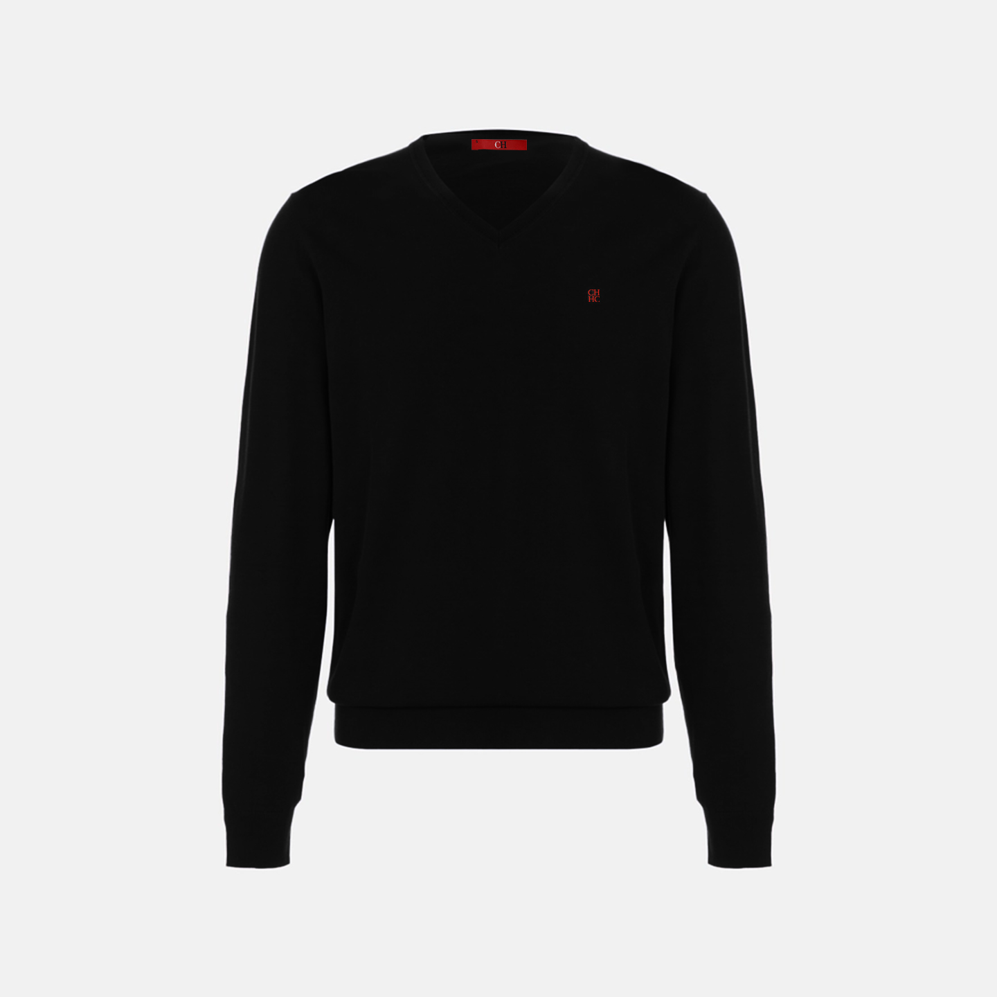 CH Men's  V-Neck Sweater Slim  - Embroidery Font review and price