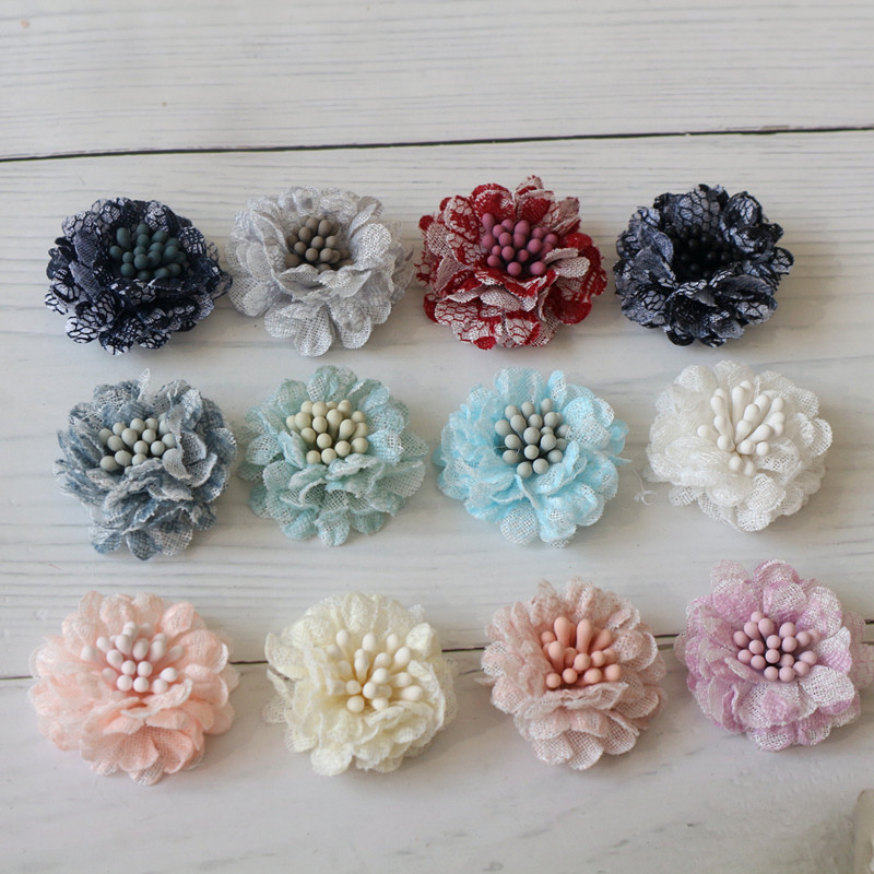 10Pcs 3CM Handmade Small Lace  - Embroidery Daisy Flower review and price