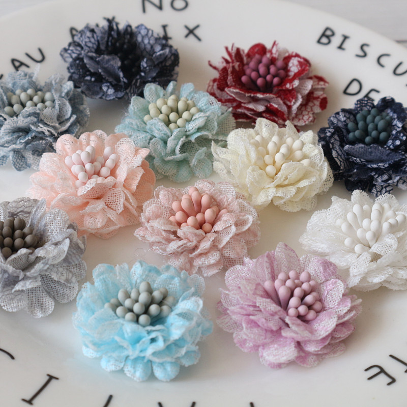 10Pcs 3CM Handmade Small Lace  - Embroidery Daisy Flower review and price