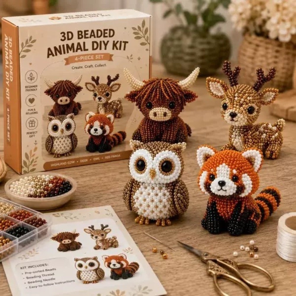 Handmade DIY Animal Bead Embro - Embroidery Kit Set review and price
