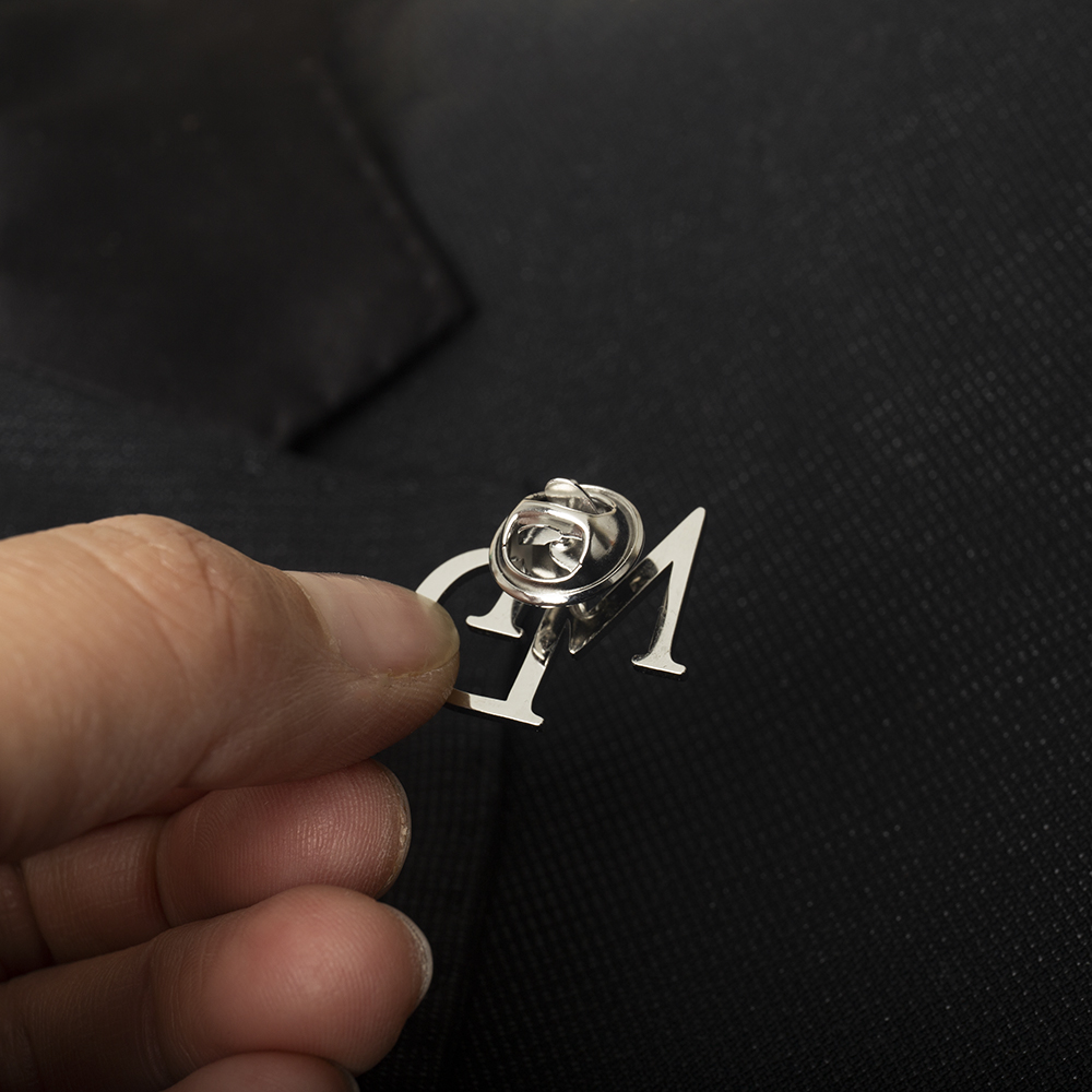 Tangula Custom Initials Brooch - Embroidery Names review and price