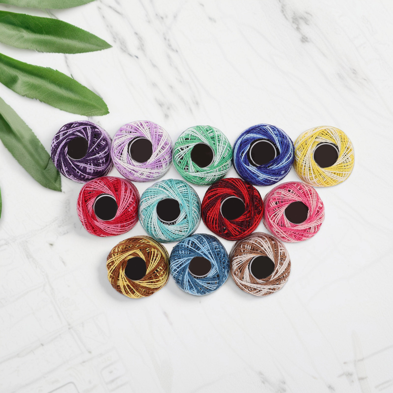 12Pcs Colorful Cotton Embroide - Embroidery Kit Set review and price