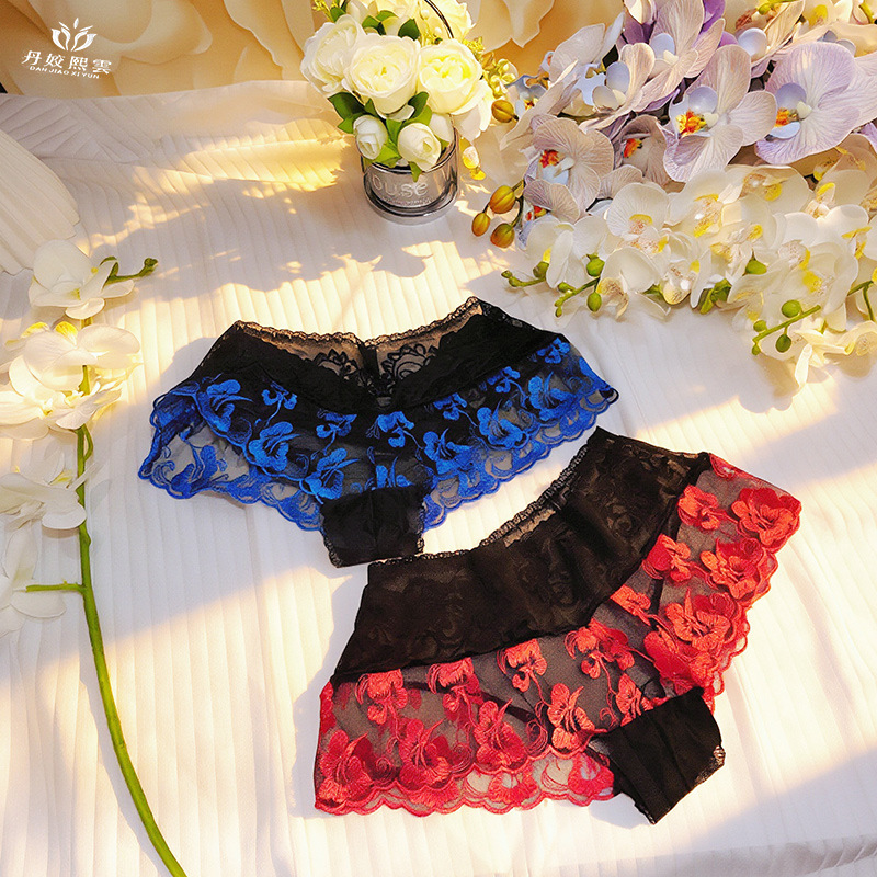 【1pcs】lingeries femme ultra ho - Embroidery Red review and price