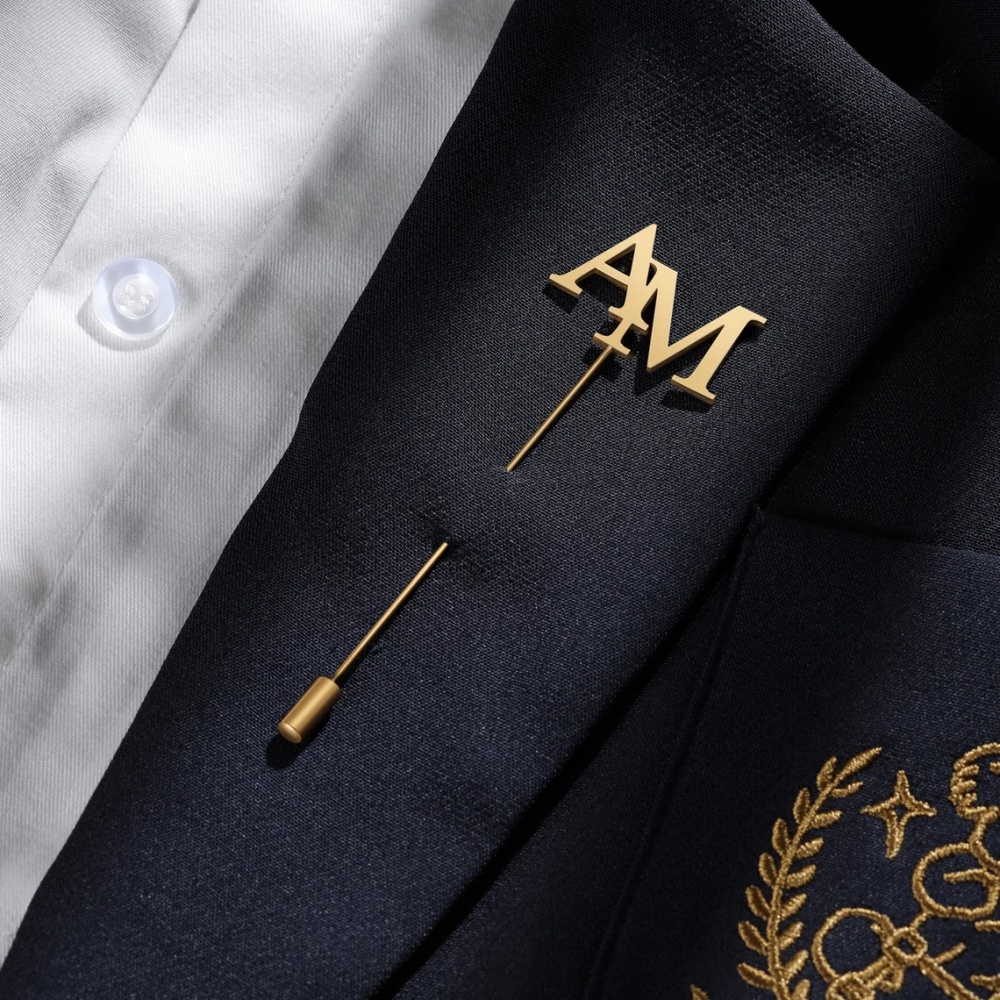 Custom Initials Brooch Men Sta - Embroidery Names review and price