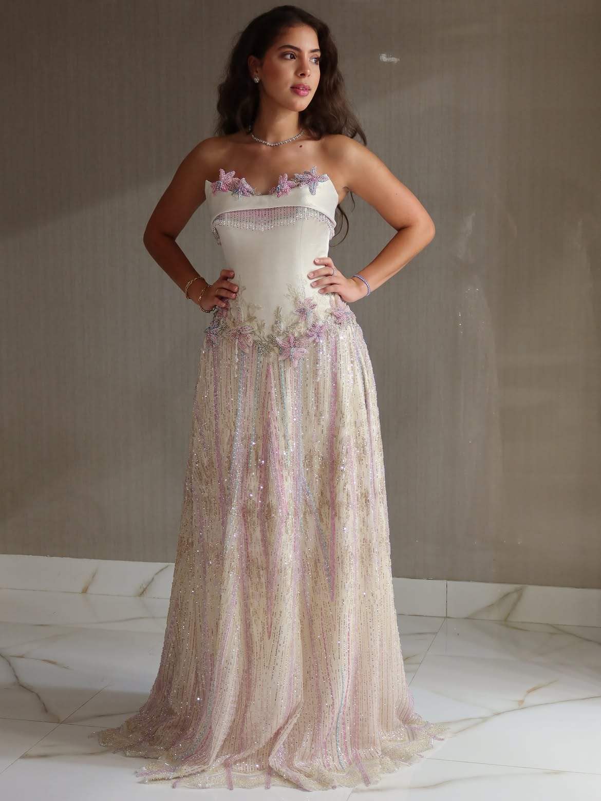 LumiGown2026Custom Strapless E - Embroidery Glass Beads review and price
