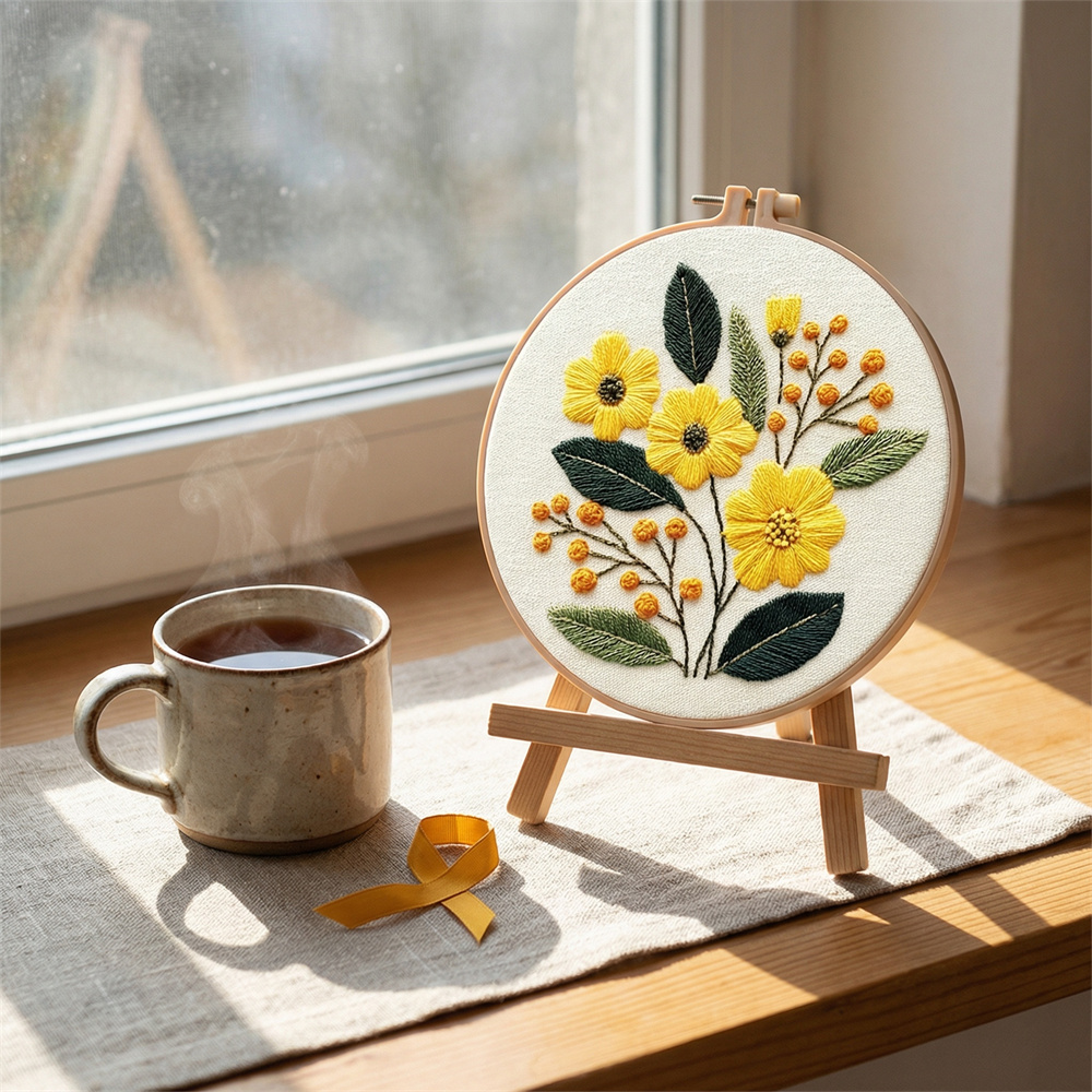 MomoArt DIY Embroidery Kit Flo - Embroidery Daisy Flower review and price