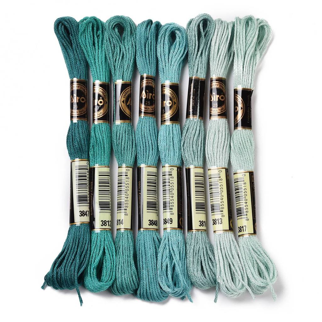 1Set 8 Skeins 0.5mm 6-Ply Poly - Embroidery Threads review and price