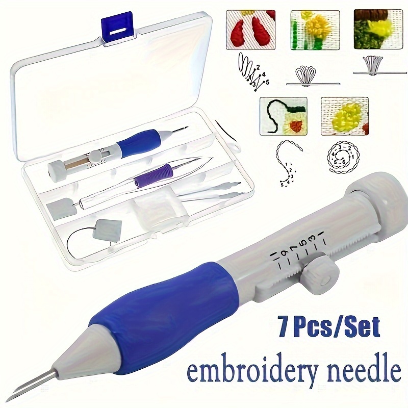 7-Piece Embroidery Punch Needl - Embroidery Kit Set review and price